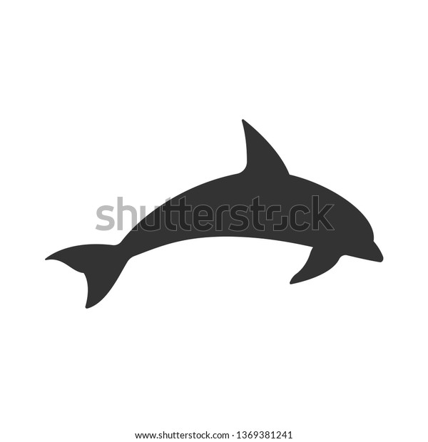 Dolphin Aquatic Mammal Vector Icon for Animal\
Apps and Websites.