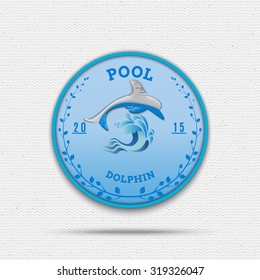 Dolphin badges logos and labels It can be used for product design, team name, and clubs