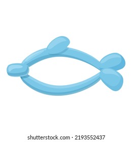 Dolphin balloon icon cartoon vector. Air animal. Fun shape
