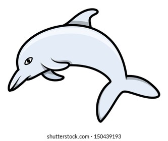 Dolphin - Cartoon Vector Illustration