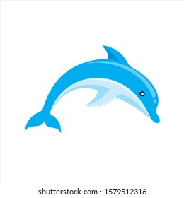 Dolphin cartoon vector illustration design