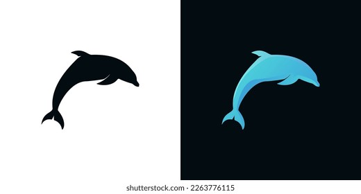 Dolphin colorful Logo vector Template