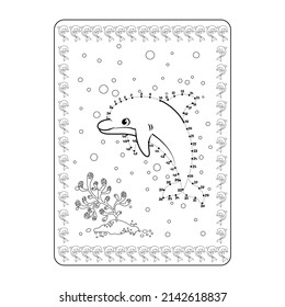 

Dolphin coloring book for kids