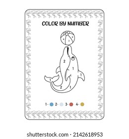 

Dolphin coloring book for kids