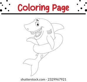 dolphin coloring page. Sea Animals Coloring book for children .