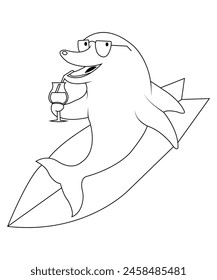 Dolphin coloring pages for kids 