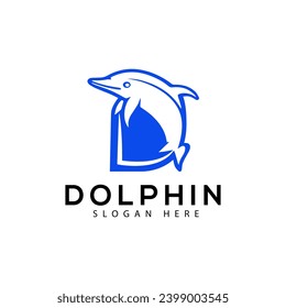 Dolphin Company Logo Vector Icon