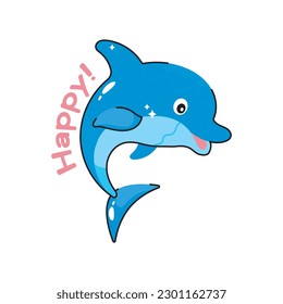 Dolphin doodle filled outline vector icon. EPS 10 file