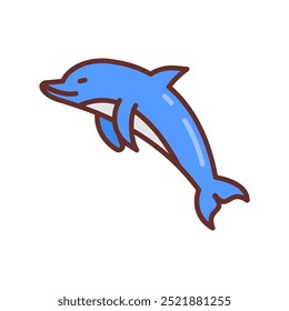 Dolphin Filled Icons , Vector illustration