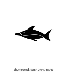 dolphin fish icon vector sign symbol