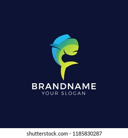 Dolphin fish logo design