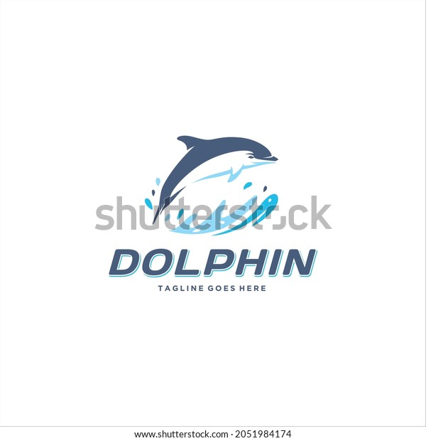 Dolphin Fish Logo Design Vector Image Stock Vector (Royalty Free ...