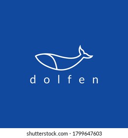 Dolphin fish logo, Dolphin logo vector