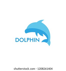 dolphin fish vector logo