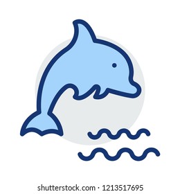 dolphin   fish  water  
