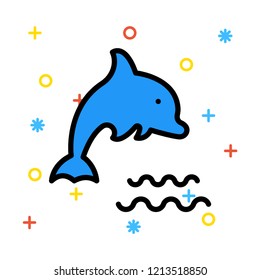 dolphin   fish  water  