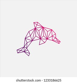 Dolphin Geometric Logo
