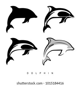 Dolphin grayscale, Animal
