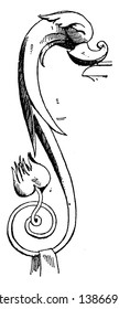 El Dolphin Handle Vessel es un pilaster diseñado por Benedetto da Majano, es un modelo de dibujo o grabado de líneas antiguas durante el Renacimiento italiano.