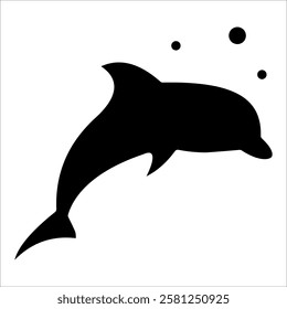 Dolphin Icon Element For Design