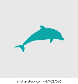 dolphin icon illustration isolated  sign symbol