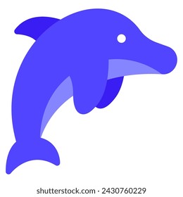 Dolphin icon illustration for web, app, infographic, etc