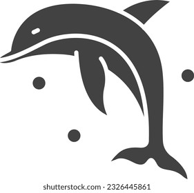 Dolphin Icon image. Suitable for mobile application.