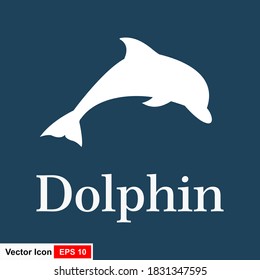 Dolphin icon image. Vector illustration