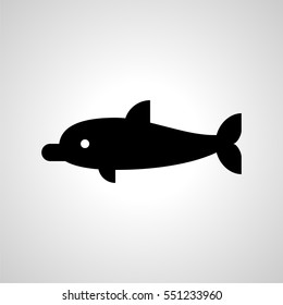 dolphin icon. isolated sign symbol