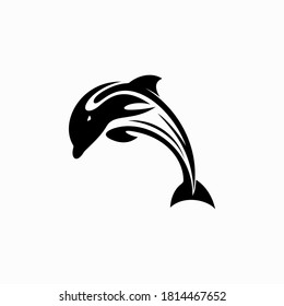 dolphin icon to logo animal