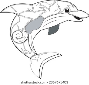 dolphin icon to logo animal.coloring dolphins. dolphin sketches. tattoos