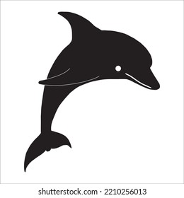 dolphin icon logo vector design, this image can be used for logos, icons, and more