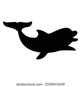 Dolphin Icon for Marine Life and Ocean Design