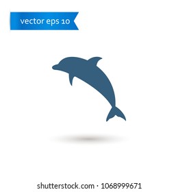 dolphin. dolphin icon. sign design. Vector EPS 10.
