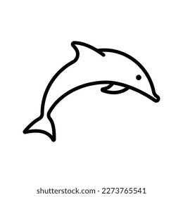 Dolphin icon. sign for mobile concept and web design. vector illustration