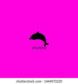 dolphin icon sign signifier vector