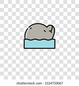 dolphin icon sign and symbol. dolphin color icon for website design and mobile app development. Simple Element from tropical collection for mobile concept and web apps icon.
