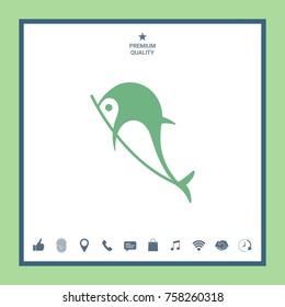 Dolphin icon symbol