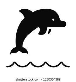 Dolphin icon vector