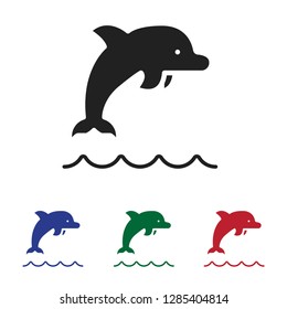 Dolphin icon vector