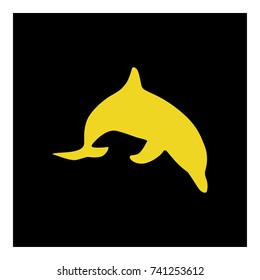 dolphin icon vector