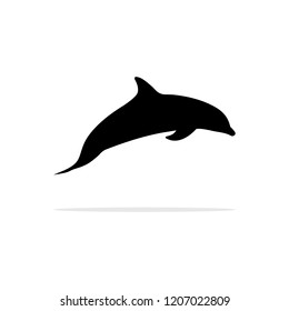 Dolphin icon. Vector concept illustration for design.