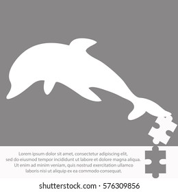 Dolphin  icon Vector design.