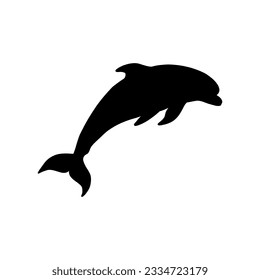 Dolphin icon vector. Fish illustration sign. killer whale symbol. Sea ​​life logo.