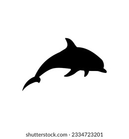 Dolphin icon vector. Fish illustration sign. killer whale symbol. Sea ​​life logo.