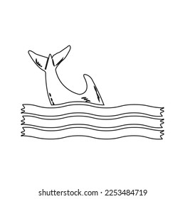 dolphin icon vector illustration simple design