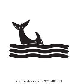 dolphin icon vector illustration simple design