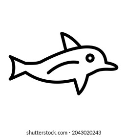 Dolphin icon vector image. Can also be used for web apps, mobile apps and print media.