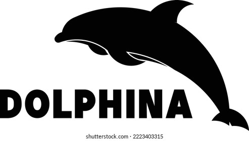 Dolphin icon vector . Dolphin logo design