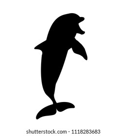 dolphin icon vector template